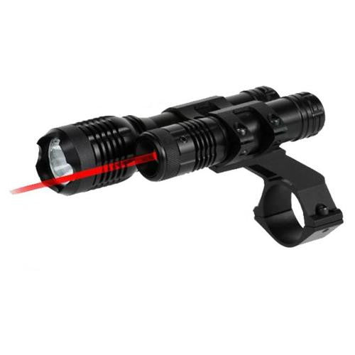 650nM Red Laser - w-160 Lumen Light 1" Mount