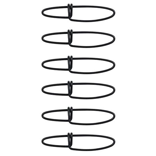 Cross-Lok Snaps - Size 1 Tackle, 30 lb Breaking Strength, Black, Per 6