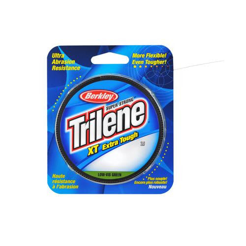 Trilene XT Monofilament Line Spool - 300 Yards, 0.017" Diameter, 17 lb Breaking Strength, Low-Vis Green