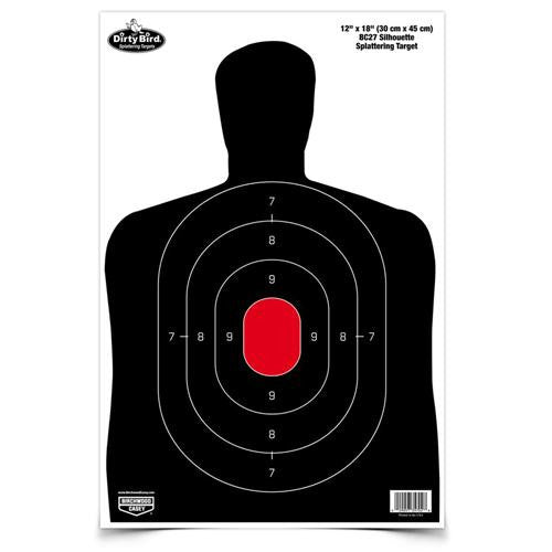 Dirty Bird BC27 Silhouette 12" x 18" Target (Per 50)