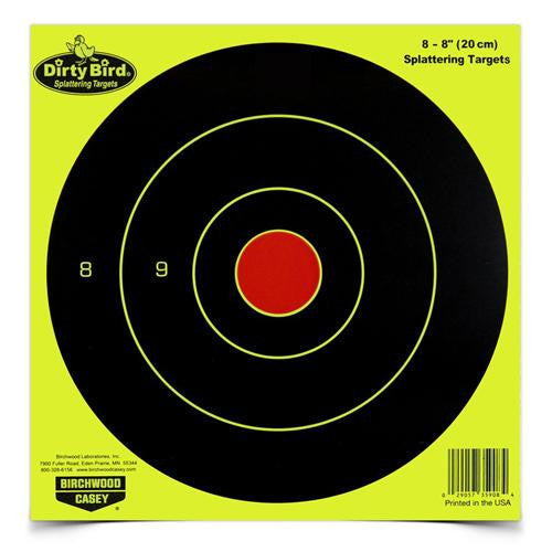 Dirty Bird Chartreuse Bull's-Eye - 8" (Per 50)