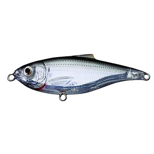 Scaled Sardine Twitchbait - Saltwater, 3", #6 Hook, 0'-1' Depth, Ghost-Natural