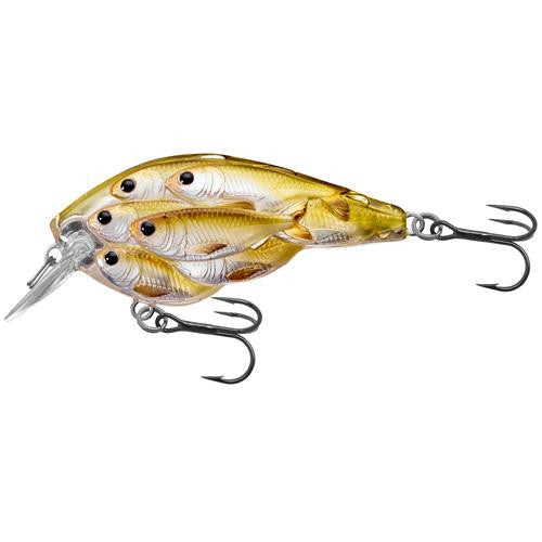 Yearling Baitball Squarebill - Freshwater, 2 3-8", #4 Hook, 4' ' Depth, Pearl-Olive Shad