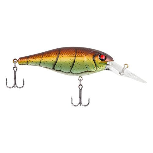 Bad Shad Hard Bait - 2 3-4" Length, 6-9' Swimming Depth, 2 Hooks, Vintage Craw, Per 1