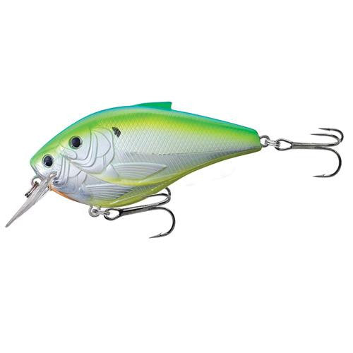 Threadfin Shad Squarebill - Freshwater, 3 1-2", #1-0 Hook, 5'-6' Depth, Metallic Citrus Shad