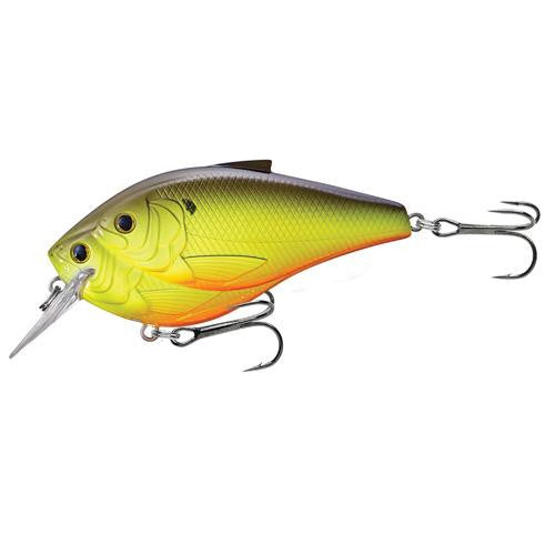 Threadfin Shad Squarebill - Freshwater, 3 1-2", #1-0 Hook, 5'-6' Depth, Metallic Chartreuse-Black