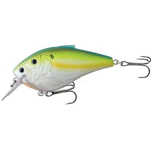 Threadfin Shad Squarebill - Freshwater, 3", #1 Hook, 4'-5' Depth, Chartreuse-Pearl-Blue