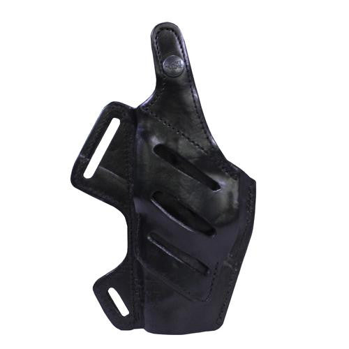 Fast Draw 5 Way Leather Shoulder Holster - Smith & Wesson M&P with 4 1-4" Barrel, Black, Right Hand
