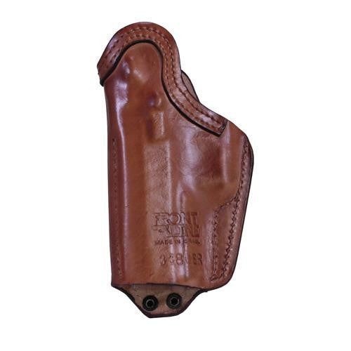 Inside Waistband Tuckable Leather Holster - Jericho-Baby Eagle Steel Mid Size with Rails, Brow, Right Hand