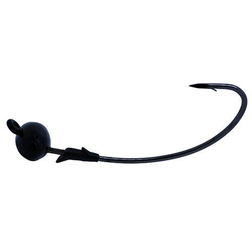 TroKar Scorpion Shakey Head Black - 1-4 oz., Black w-Chrome Black