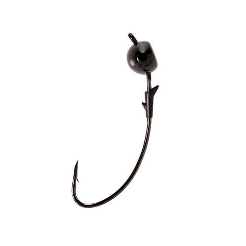 TroKar Scorpion Shakey Head Black - 3-16 oz., Black w-Chrome Black