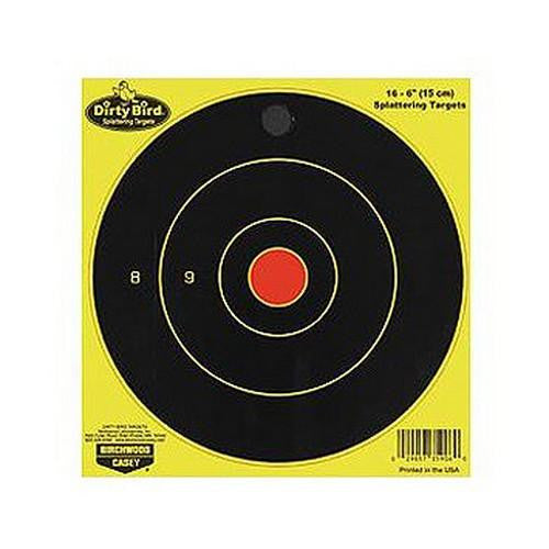 Dirty Bird Chartreuse Bull's Eye Target - 6", Per 16