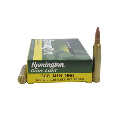 Corelokt Ammunition - 300 Winchester Magnum, 180 Grains, Pointed Soft Point, Per 20