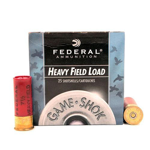 12 Gauge - Game-Shok Heavy Field, 2 3-4", 1 1-4 oz, #7 1-2 Lead Shot, Per 25