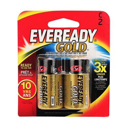 Eveready Gold C Batteries - Per 2