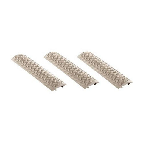 Diamond Plate Full, Long Rail Covers, 3-Pack - Flat Dark Earth