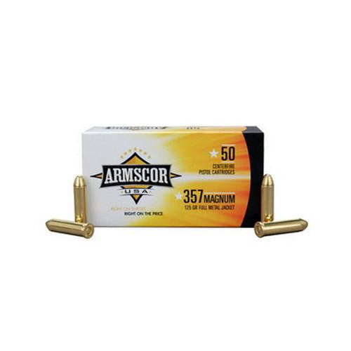 357 Magnum Ammunition - 125Gr FMJ (Per 50)