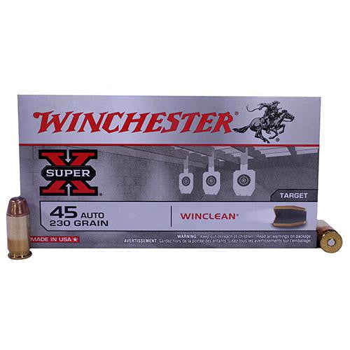 45 Automatic - WinClean, 230 Grains, Brass Enclosed Base, Per 50