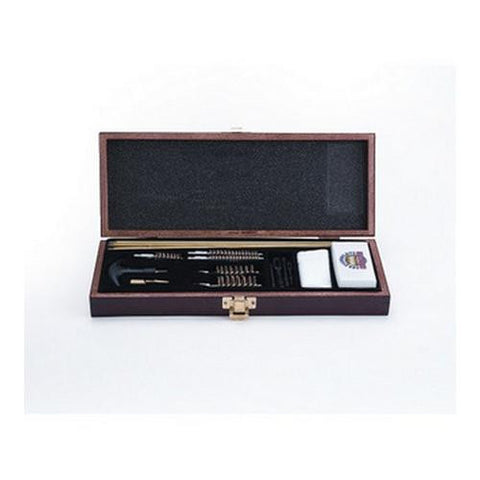 18 Piece Universal Gun Cleaning Kit - Wooden Case