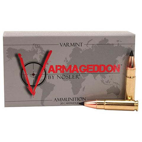 300 AAC Blackout Ammunition - Varmageddon, 110 Grains, Tipped Flat Base, Per 20