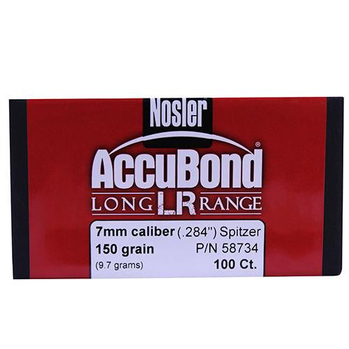 7mm Bullets - AccuBond Long Range, 150 Grains, Spitzer Point, Per 100