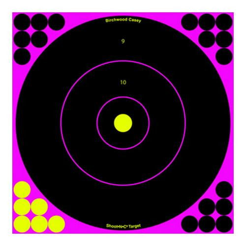 Shoot-N-C Targets: Bull's-Eye - 12", Pink (Per 5)