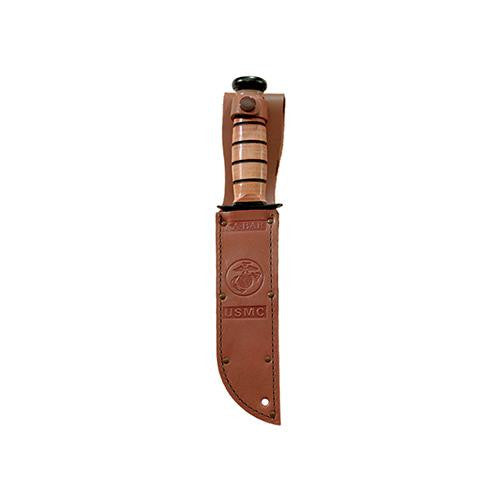 Leather Sheath - Fits Knife with 7" Blacde, Brown