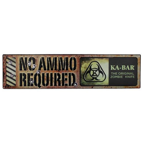 Original Zombie "No Ammo Required" Sign