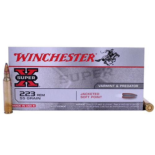 223 Remington - Super-X, 55 Grains, Pointed Soft Point, Per 20