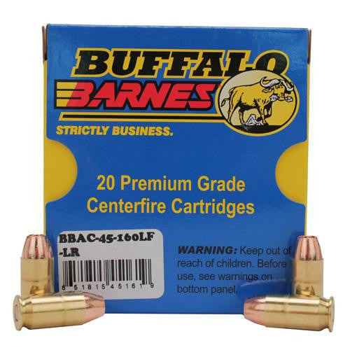 Low Recoil 45ACP 160 Grain Barnes TAC-XP (Per 20)