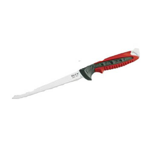 Clearwater Fillet - 6" Fixed Blade, Red Nylon Handle, Boxed