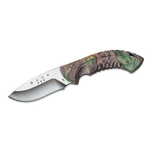 Omni Hunter - 10PT Fixed 3 1-4" Plain Blade, Drop Point, Realtree Xtra Green Handle, Boxed