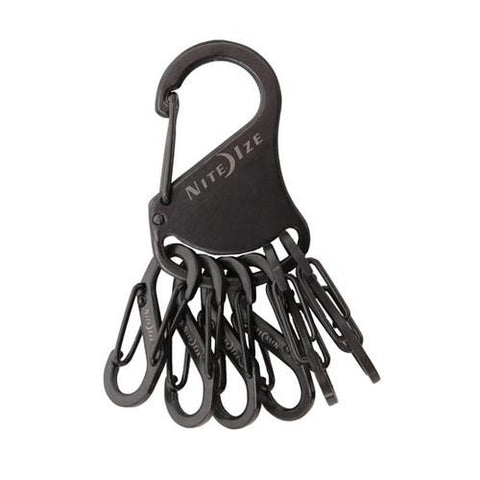 Key Rack - Black-Stainless Steel S-Biners