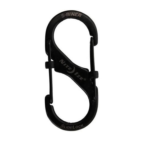 SlideLock Steel S-Biner - #2 Black