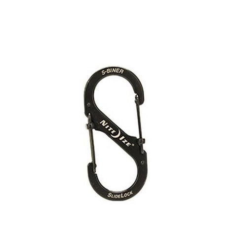 SlideLock Steel S-Biner - #4 Black