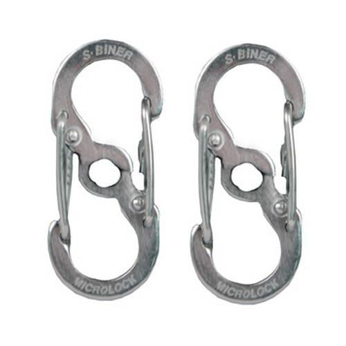 MicroLock Steel S-Biner - Stainless (Per 2)