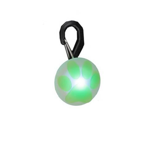 PetLit LED Collar Light - Lime paw