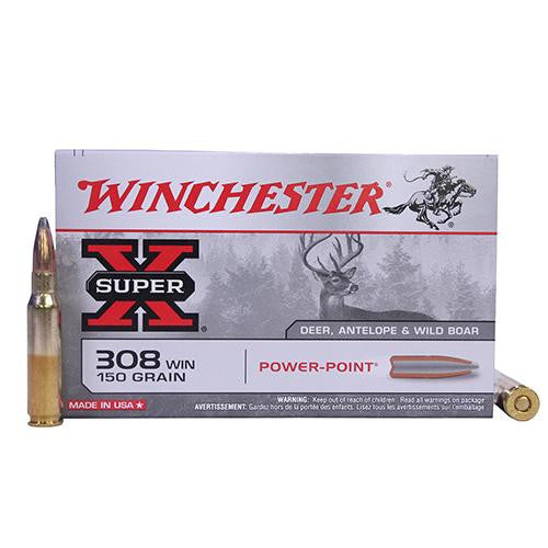 308 Winchester - Super-X, 150 Grains, Power-Point, Per 20