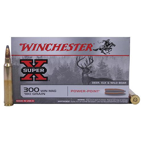 300 Winchester Magnum - Super-X, 180 Grains, Power-Point, Per 20