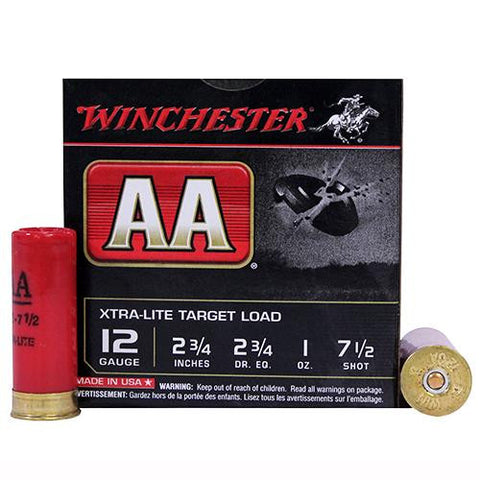 12 Gauge - AA Target Extra Light, 2 3-4", 1 oz, #7 1-2 Lead Shot, Per 25