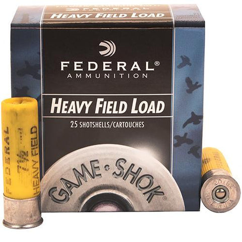 20 Gauge - Game-Shok Heavy Field, 2 3-4", 1 oz, #7 1-2 Lead Shot, Per 25