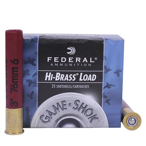 410 Gauge - Premium Game-Shok, High Brass, 3", 11-16 oz, #6 Lead Shot, Per 25