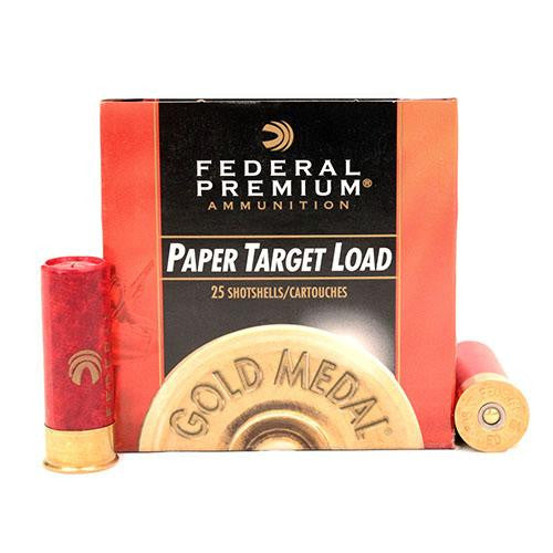 12 Gauge - Gold Medal Paper Target, 2 3-4", 1 1-8 oz, #8 Lead Shot, Per 25