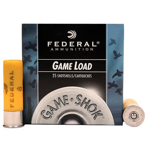 20 Gauge - Game-Shok Game Load, 2 3-4", 7-8 oz, #8 Lead Shot, Per 25