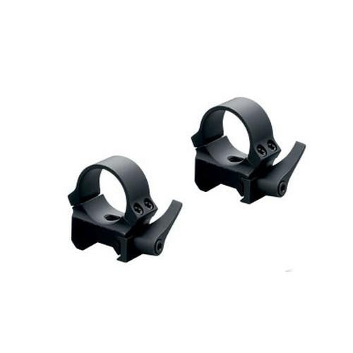 Quick Release Weaver-Style 30mm Rings - Low Black