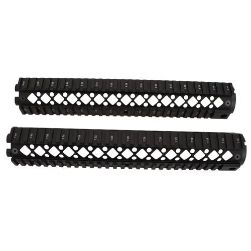 AR15 Rifle Length Quad Rail Forend 2 Piece