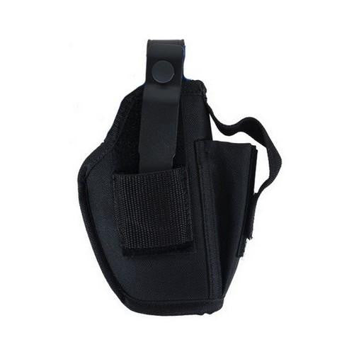 Ambidextrous Hip Holster - w-Mag Pouch, Large, Black