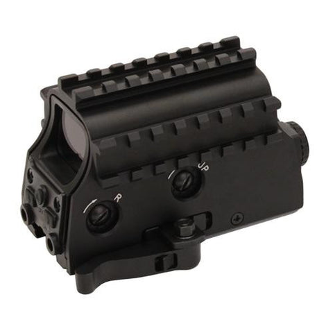 Tactical Green Dot-3, Armored Rail System, Quick Release-Red Laser