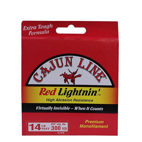 Cajun Red Lightnin' Filler Spool - 14 lb Test, 300 Yards