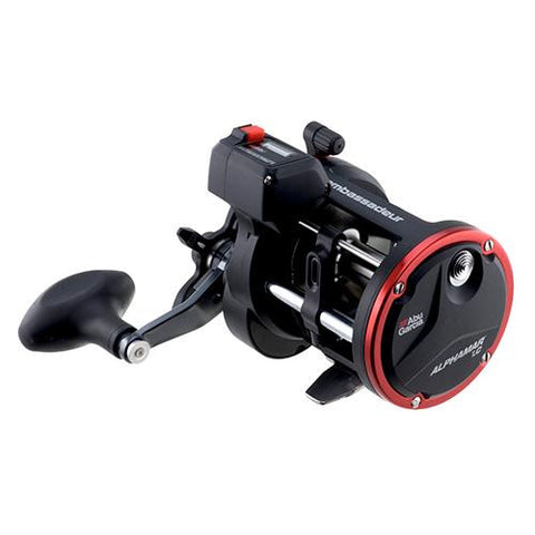 Ambassadeur Alphamar LC Conventional Reel - 16, 4.7:1 Gear Ratio, 2 Bearings, 29" Retrieve Rate, 20 lb Max Drag, Right Hand